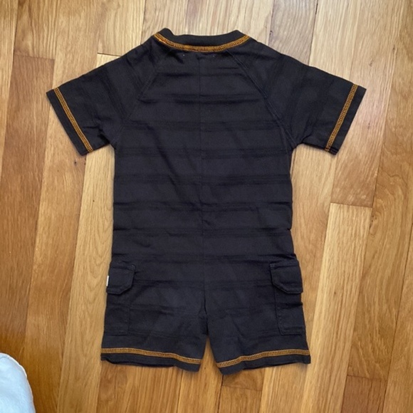 Janie and Jack Cotton Safari Lion Onesie Shorts 6-12M - Picture 4 of 5